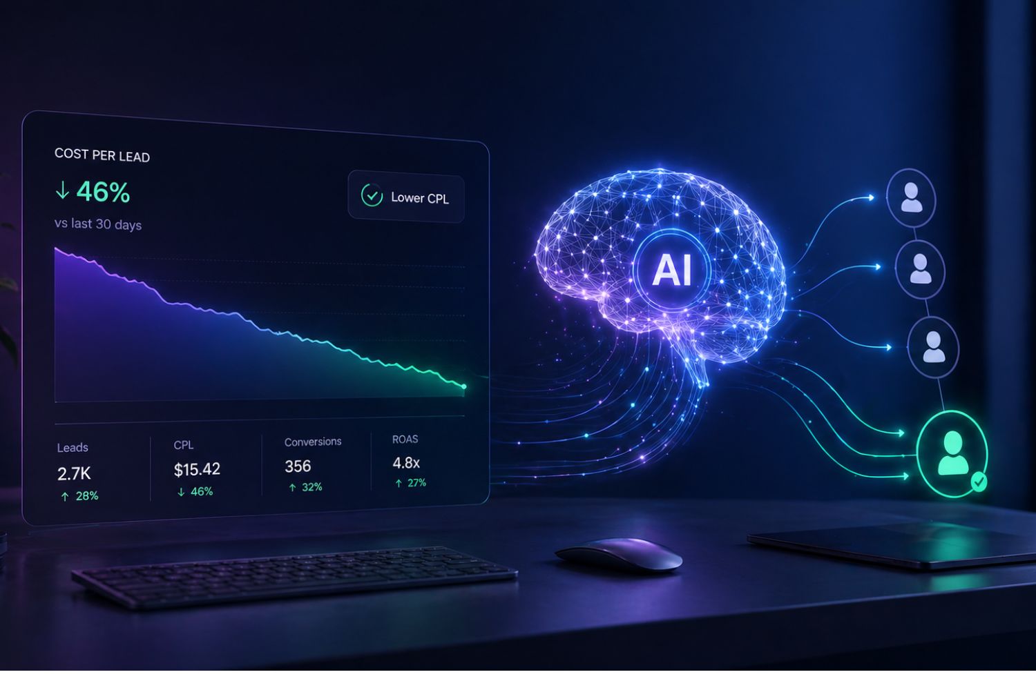 How to Reduce Cost Per Lead Using AI (Step-by-Step Framework)