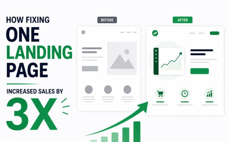 How Fixing One Landing Page Increased Sales by 3X